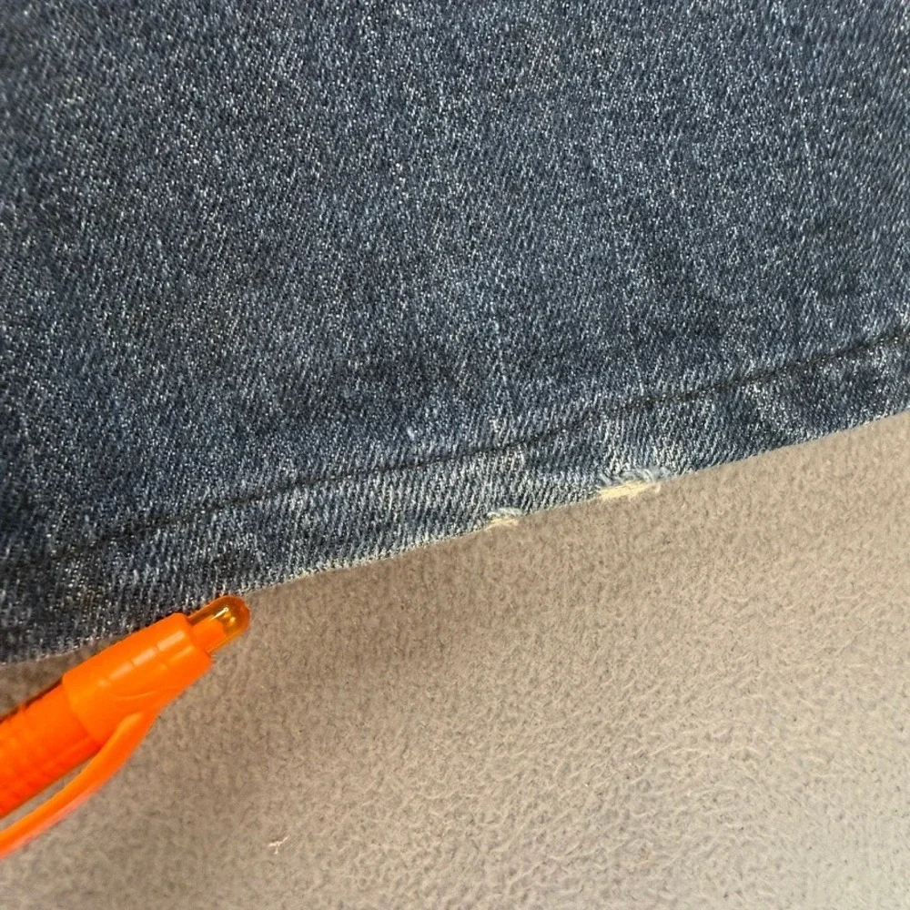 Levis 505 Straight Fit Jeans Men 33x36 (Fit 34x31) Blue Denim Workwear Classic